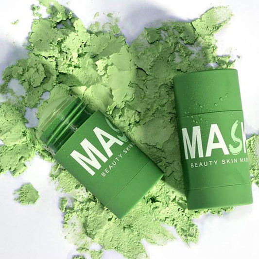 Natural Green Tea Clay Mask Stick– Clears Acne & Refines Pores🌿