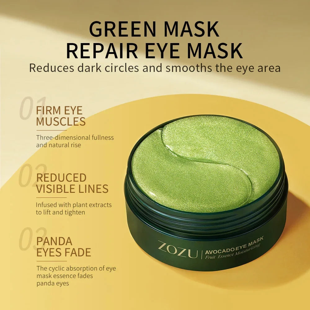 Liora Gold Eye Mask Set — Crystal Collagen Patches for Dark Circles & Hydration