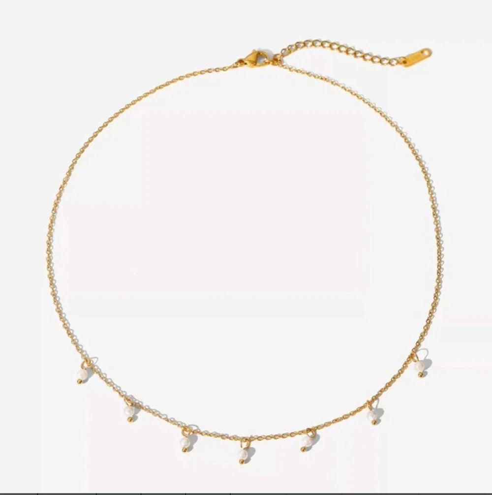 Éclat Pearl Necklace — Light Luxury Temperament Collarbones Chain