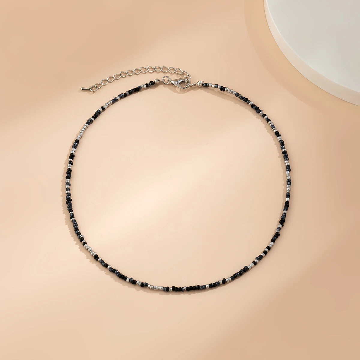 Solea Bead Choker — Handmade Multicolor Acrylic Necklace