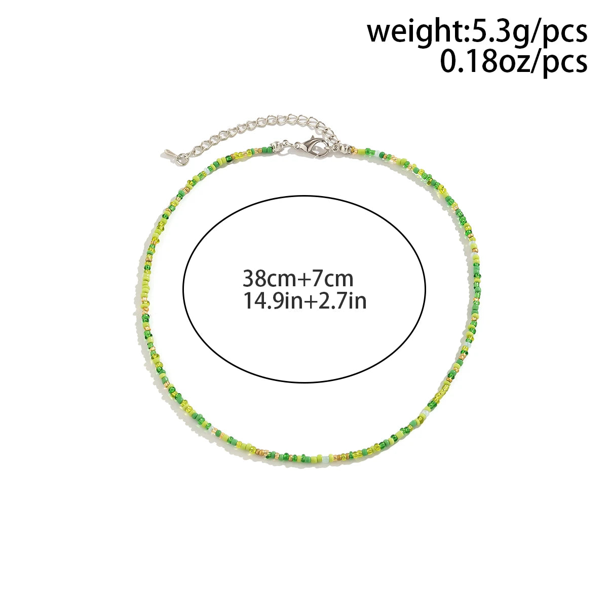 Solea Bead Choker — Handmade Multicolor Acrylic Necklace