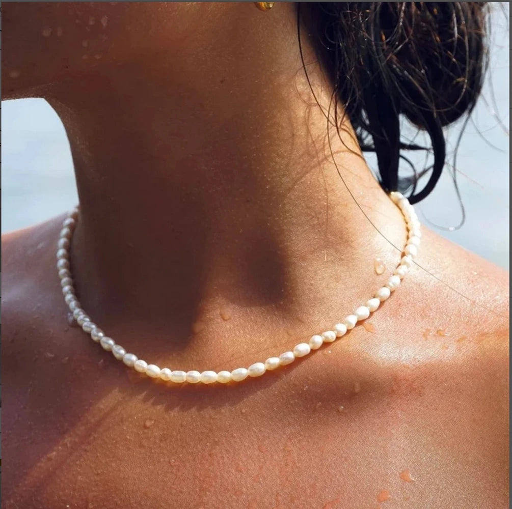 Éclat Pearl Necklace — Light Luxury Temperament Collarbones Chain