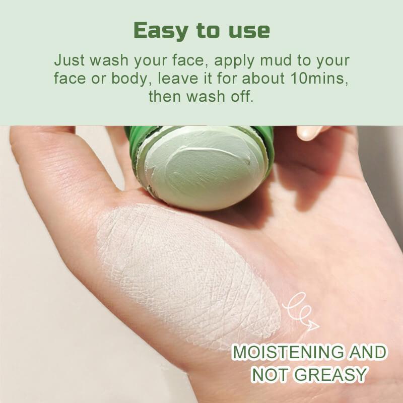 Natural Green Tea Clay Mask Stick– Clears Acne & Refines Pores🌿