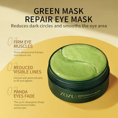 Liora Gold Eye Mask Set — Crystal Collagen Patches for Dark Circles & Hydration