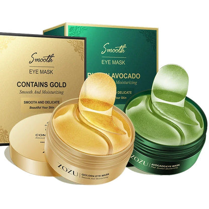 Liora Gold Eye Mask Set — Crystal Collagen Patches for Dark Circles & Hydration