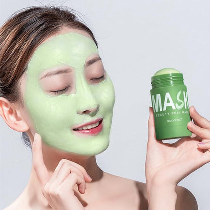 Natural Green Tea Clay Mask Stick– Clears Acne & Refines Pores🌿